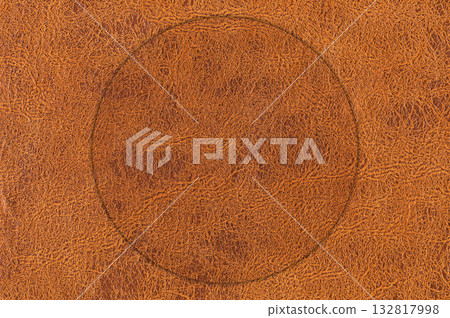 Genuine rectangular cowhide texture close up, brown cowhide texture can be background 132817998