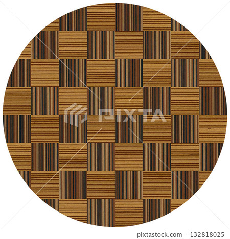 Wooden square marquetry can be patterns created from the combination of teak and wenge wood, wooden floor, parquet, cutting board, chessboard, seamless texture 132818025