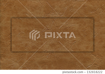 Imitation cowhide texture close up, beige and brown cowhide texture can be background 132818222
