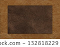 Imitation cowhide texture close up, beige and brown cowhide texture can be background 132818229