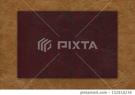 Imitation cowhide texture close up, beige and red cowhide texture can be background 132818236