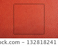 Imitation cowhide texture close up, orange and red cowhide texture can be background 132818241