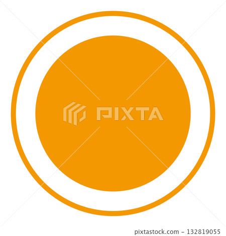 Simple circle on white background Simple circle on white background 132819055