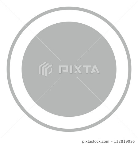 Simple circle on white background Simple circle on white background 132819056