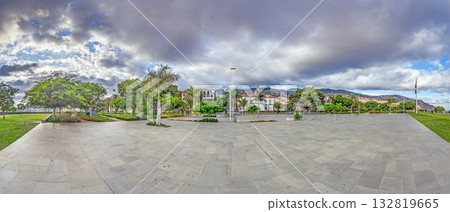 Pebble beach and cliffs at Seixal Madeira 132819665