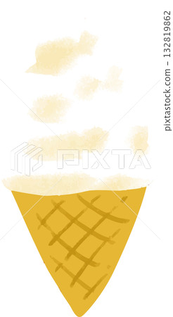 Soft cream illustration Soft cream illustration 132819862
