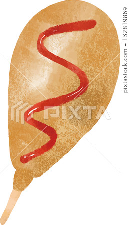 American dog illustration 132819869