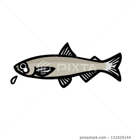 悲傷的鬍鬚的簡單插圖 132820144