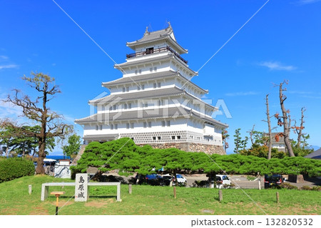 [Nagasaki Prefecture] Shimabara Castle Tower on a clear day 132820532