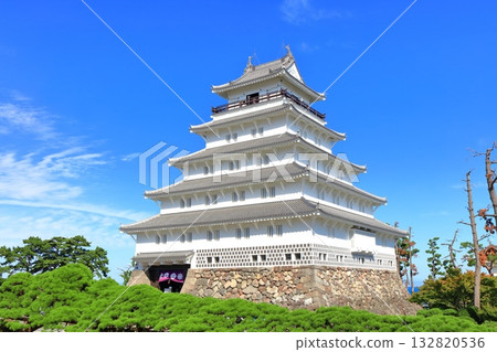 [Nagasaki Prefecture] Shimabara Castle Tower on a clear day 132820536