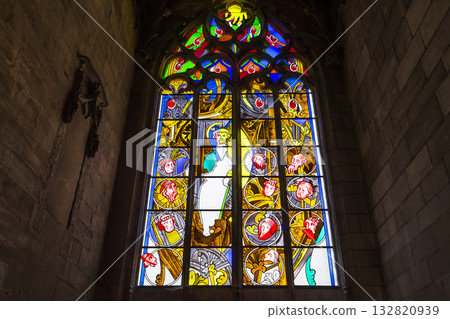 Cathedral saint-cyr-sainte-julitte, Nevers, France Cathedral saint-cyr-sainte-julitte, Nevers, France 132820939