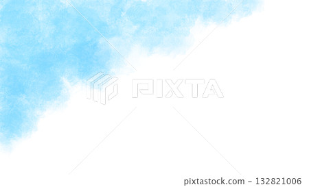 A sea-like background illustration with light blue watercolor paint 132821006