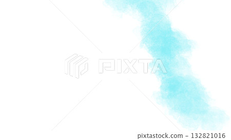 背景插圖描繪了一片藍天，淺藍色水彩顏料略微模糊。 132821016