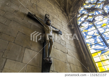 Cathedral saint-cyr-sainte-julitte, Nevers, France Cathedral saint-cyr-sainte-julitte, Nevers, France 132821137