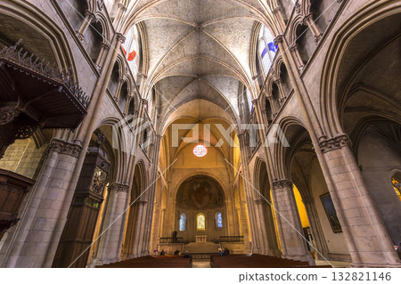 Cathedral saint-cyr-sainte-julitte, Nevers, France Cathedral saint-cyr-sainte-julitte, Nevers, France 132821146