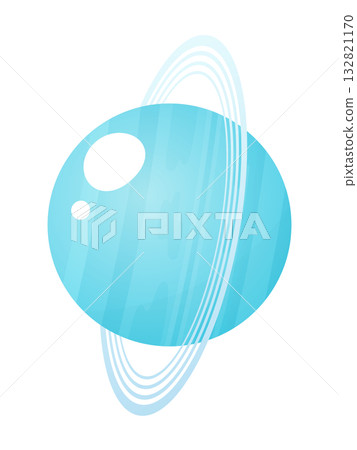 Cute Uranus illustration Cute Uranus illustration 132821170