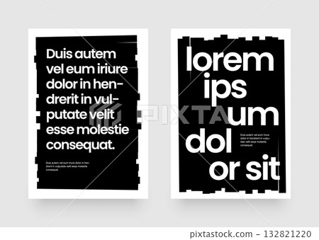 Simple template with abstract geometric shapes. Simple template with abstract geometric shapes. 132821220