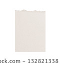 Torn white paper fragment with texture, perfect for creating personalized on messages isolated transparent background 132821338