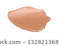 Liquid cosmetic foundation smear creating creamy texture on transparent beauty background for isolated projects 132821368
