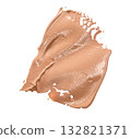 Liquid foundation cream texture swatch for beauty and cosmetic makeup background concept, transparent isolated product 132821371