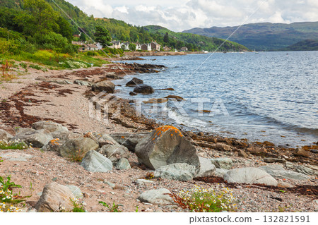 Tighnabruaich village on Kyles of Bute Cowal Peninsula Scotland UK Tighnabruaich village on Kyles of Bute Cowal Peninsula Scotland UK 132821591