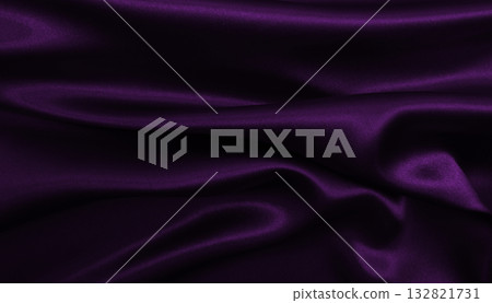 Smooth elegant lilac silk or satin luxury cloth texture as abstract background. Luxurious background design 132821731