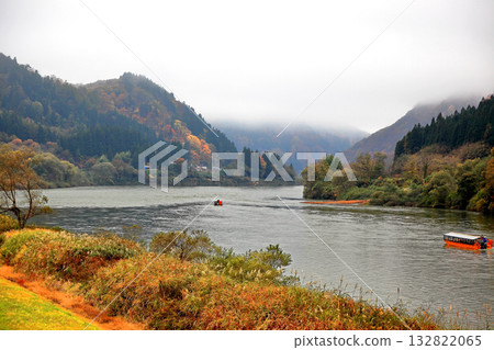 Mogami River Boat Ride Autumn Leaves 132822065