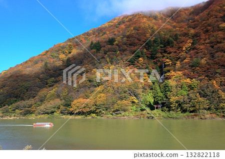 Mogami River Boat Ride Autumn Leaves Shiraito Falls 132822118