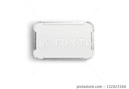 Blank silver aluminium foil container mockup, transparent background, png, top view, 3d rendering. Empty catering box for cooked food or delivery mock up, cut out. Blank silver aluminium foil container mockup, transparent background, png, top view, 3d rendering. Empty catering box for cooked food or delivery mock up, cut out. 132823168