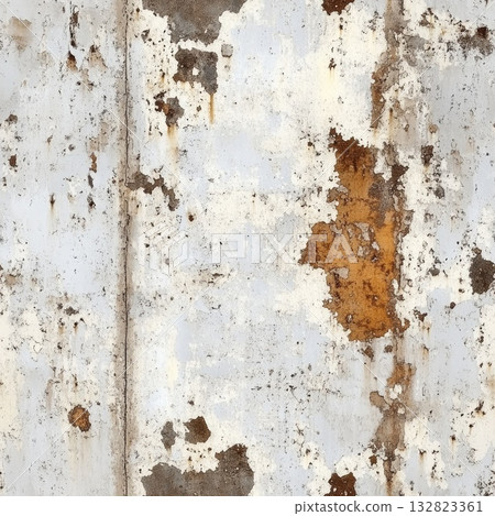 seamless metal texture with faded white paint and rust patches seamless metal texture with faded white paint and rust patches 132823361