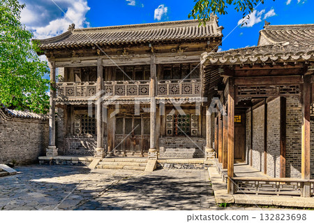 The ancient water town of Gubei near the site of the Great Wall of Simatai on a clear summer day. The ancient water town of Gubei near the site of the Great Wall of Simatai on a clear summer day. 132823698