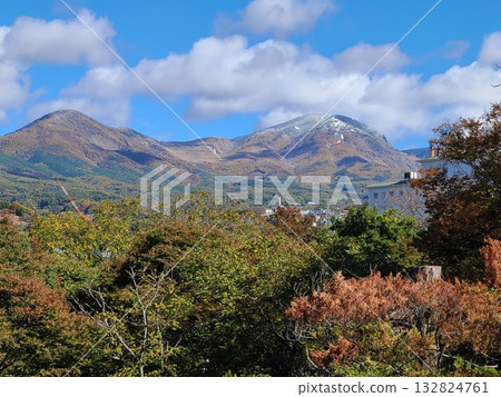 從城堡塔樓眺望淺間山 132824761