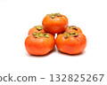 Persimmon on white background 132825267