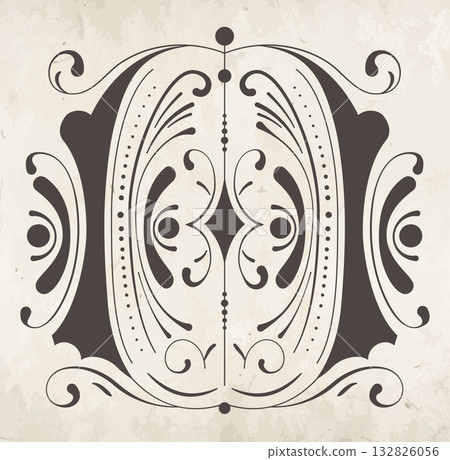 Decorative letter O Decorative letter O 132826056