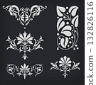 Decorative element. Vector. 132826116