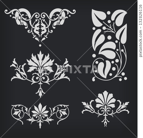 Decorative element. Vector. Decorative element. Vector. 132826116