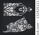Decorative element. Vector. 132826121