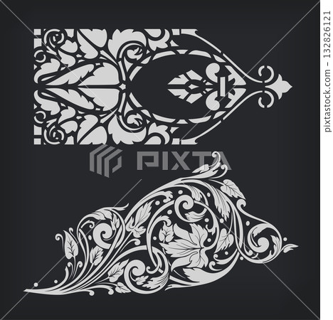 Decorative element. Vector. Decorative element. Vector. 132826121