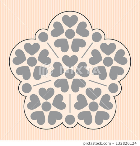 Decorative element. Vector. 132826124