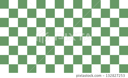 Japanese pattern checkered frame background illustration, horizontal, green, vector png 132827253