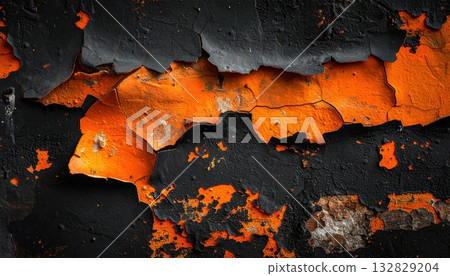 《AI Image》Wall with peeling paint 《AI Image》Wall with peeling paint 132829204