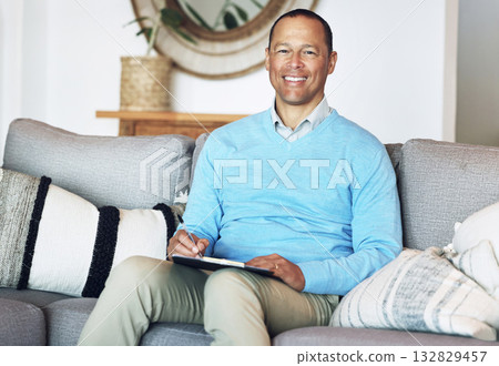 Consulting, remote work and portrait of psychologist with clipboard for therapy, help and support. Start, smile and mature therapist with document for counseling, notes and analysis for work in home Consulting, remote work and portrait of psychologist with clipboard for therapy, help and support. Start, smile and mature therapist with document for counseling, notes and analysis for work in home 132829457
