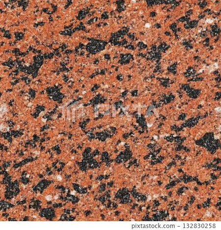 Photo of a seamless red granite texture with black flecks 132830258