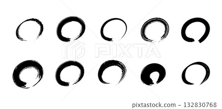 A set of dynamic brush strokes A set of dynamic brush strokes 132830768