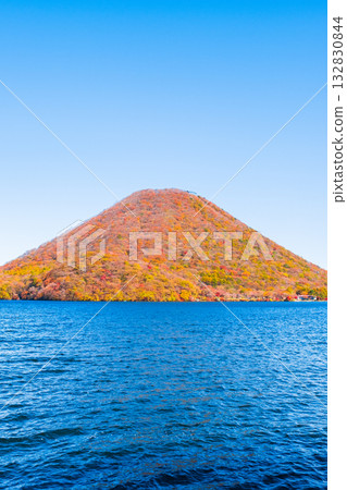 Mount Haruna, Lake Haruna, and Mount Haruna Fuji (Autumn) 132830844