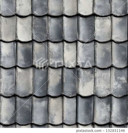 Photo of a seamless roof tile texture with overlapping concrete tiles Photo of a seamless roof tile texture with overlapping concrete tiles 132831146