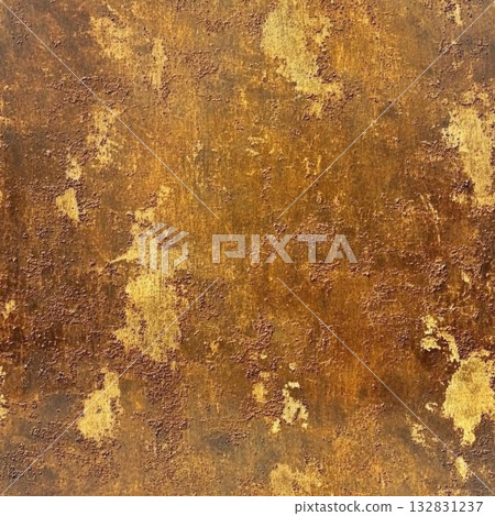 Photo of a seamless rusted brass texture, weathered look, deep rust patches Photo of a seamless rusted brass texture, weathered look, deep rust patches 132831237