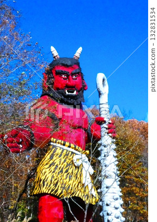 登別溫泉的著名地獄惡魔 登別溫泉的著名地獄惡魔 132831534