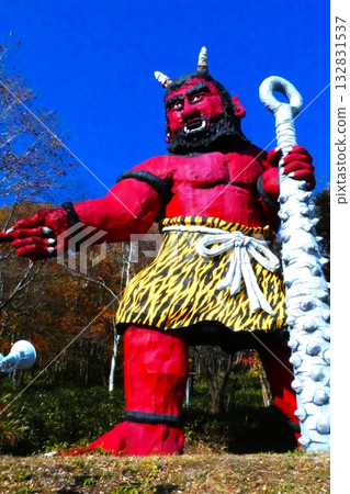登別溫泉的著名地獄惡魔 登別溫泉的著名地獄惡魔 132831537
