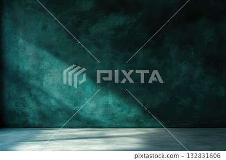 Subtle Abstract Deep Emerald Green Wallpaper for Interior Design and Background Use 132831606